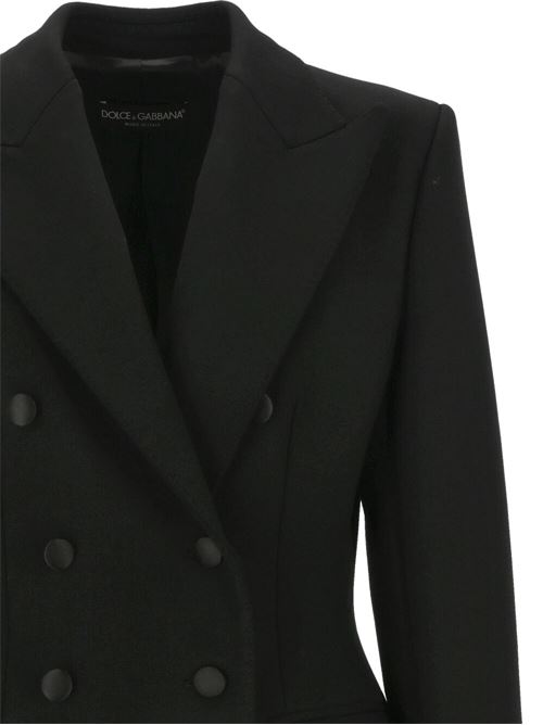 Black virgin wool woman jacket Dolce & Gabbana | F29ZSTFUBF1N0000